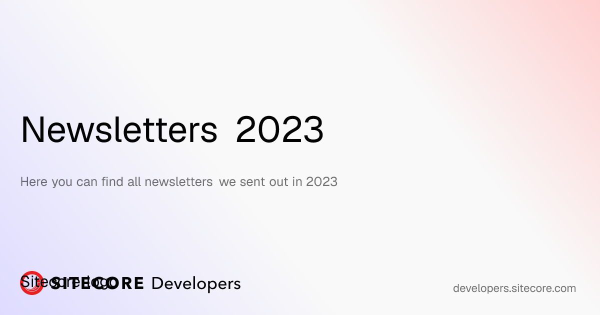 Newsletters 2023