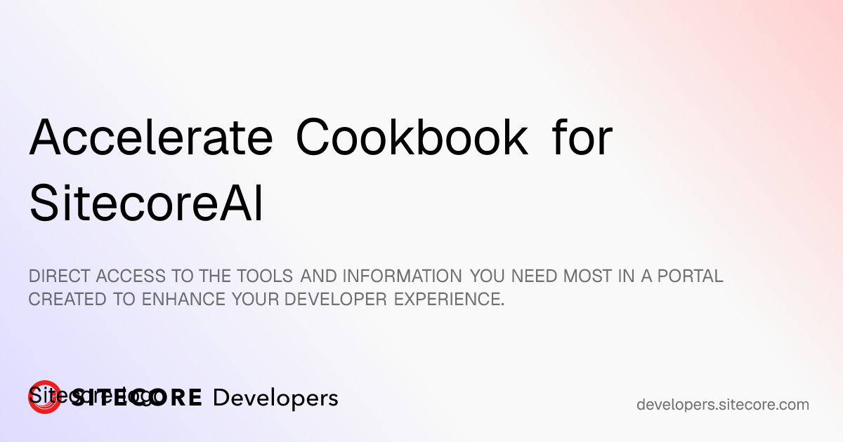 External Data Integration | Accelerate Cookbook for SitecoreAI ...